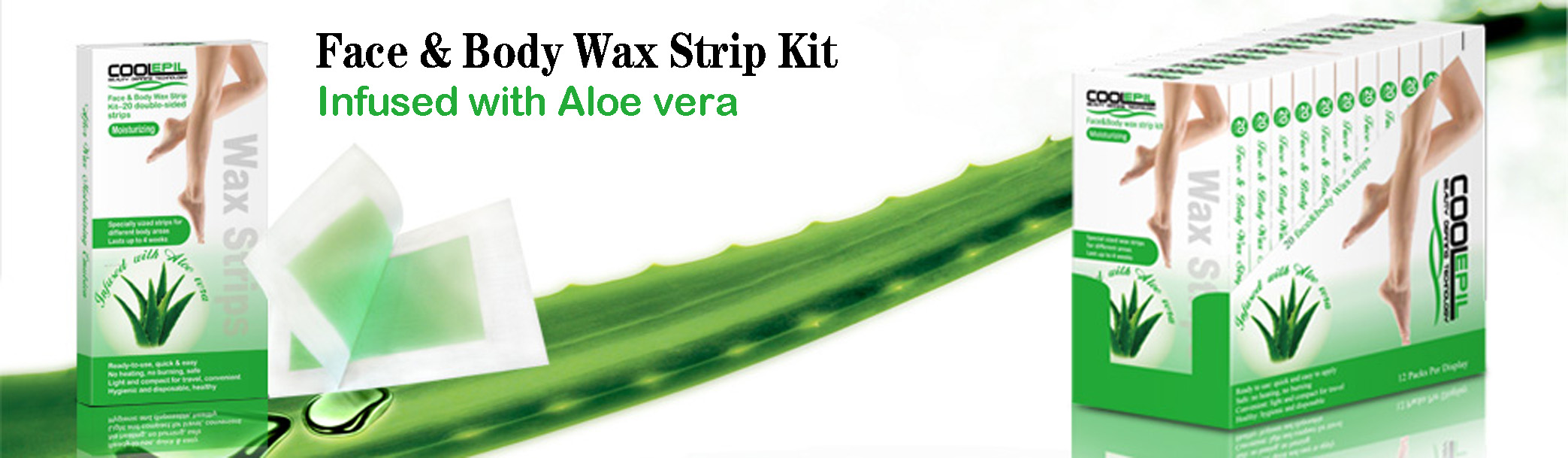 Cool Epil wax strips – Aloe Vera