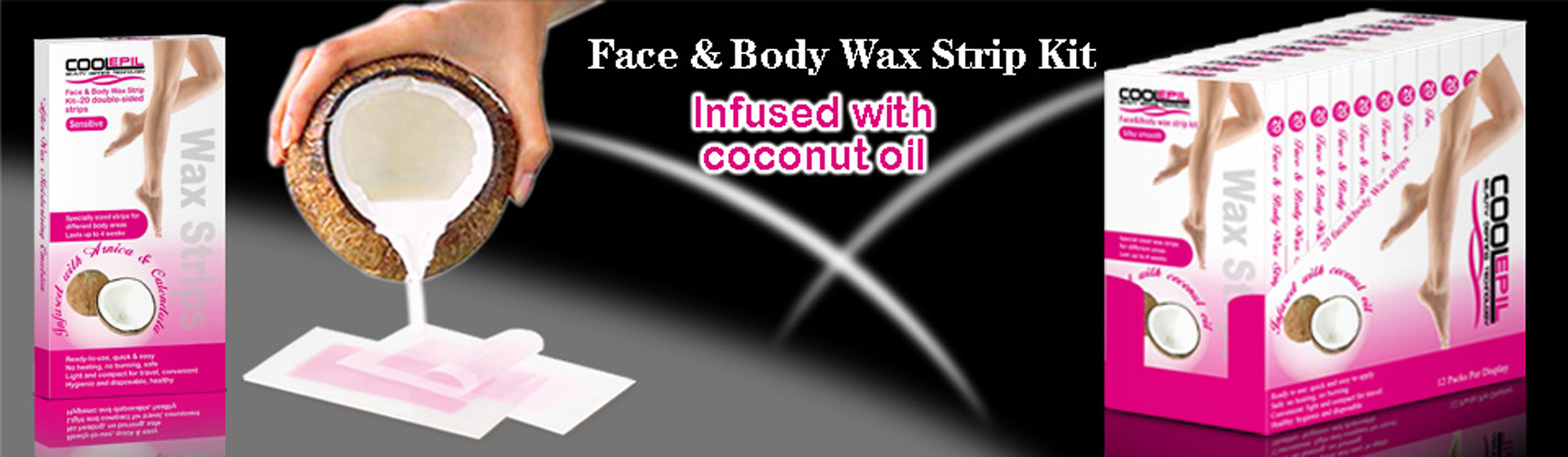 Cool Epil wax strips – Coconut Oil
