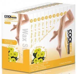 Ready to use depilatory wax strips