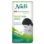 Nad's Hypoallergenic Facial Wax Strips, 24 strips (Pack of 2)