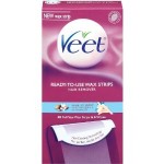 Veet Cold Wax Strips Leg and Body, 40-Count