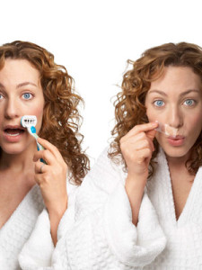 Home Waxing Strips that remove hairs on the Lip